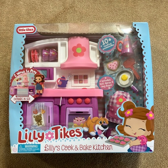 LILLY TIKES COOK AND BAKE KITCHEN BRAND NEW USE WITH LILLY, AMI AND TOMMY DOLLS